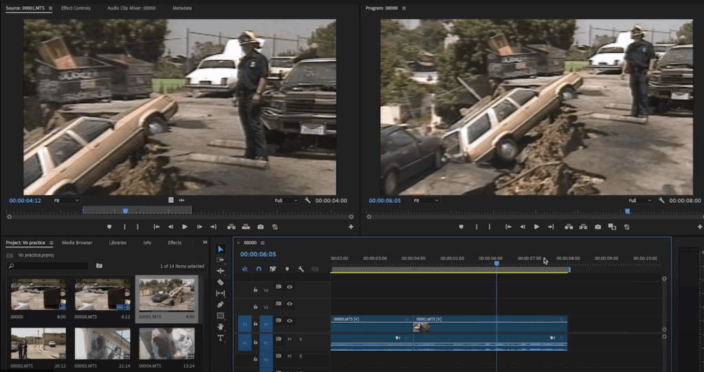 Editing a VO in Premiere
